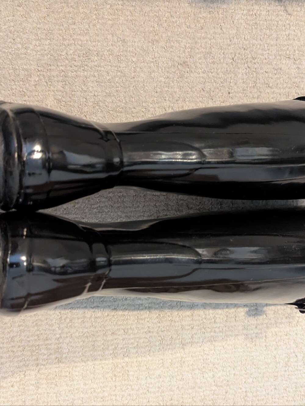 HUNTER Original Black Gloss Tall  Rain Boots Size 7 - Picture 6 of 10